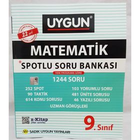 Sadık Uygun Yayınları 9. Sınıf Matematik Spotlu Soru Bankası