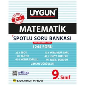 Sadık Uygun Yayınları 9. Sınıf Matematik Spotlu Soru Bankası