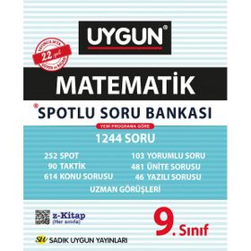Sadık Uygun Yayınları 9. Sınıf Matematik Spotlu Soru Bankası