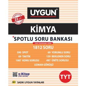 Sadık Uygun Yayınları TYT Kimya Soru Bankası