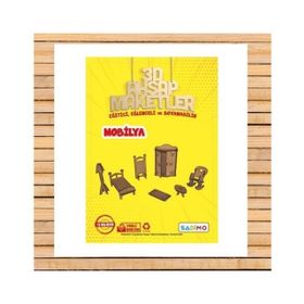 Sadimo 3D Minyatür Ev Eşyaları Ahşap Maketler