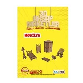 Sadimo 3D Minyatür Ev Eşyaları Ahşap Maketler