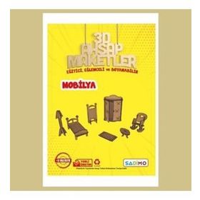 Sadimo 3D Minyatür Ev Eşyaları Ahşap Maketler