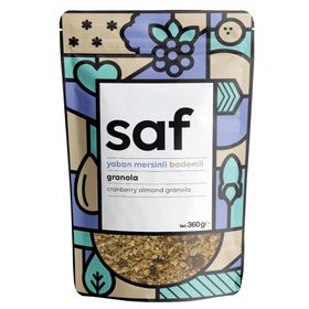 Saf Nutrition 360 gr Yaban Mersinli Bademli Granola