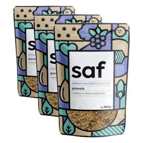 Saf Nutrition 360 gr Yaban Mersinli Bademli Granola
