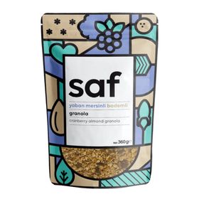 Saf Nutrition 360 gr Yaban Mersinli Bademli Granola