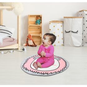 SafeMom 90x90 cm Pembe Ayıcık Oyun Matı