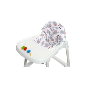 SafeMom Gri- Kuzu Müslin Mama Sandalyesi Minderi