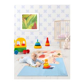 SafeMom SFM-238503 90x145 cm Mavi Lake Oyun Matı