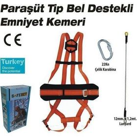 SafeSet En 358 Paraşüt Tipi Emniyet Kemeri