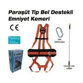 SafeSet SFP-1 Paraşüt Tip Bel Destekli Emniyet Kemeri