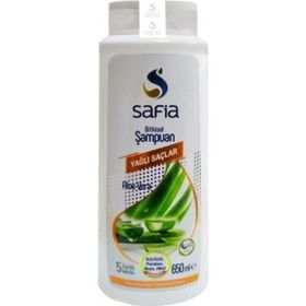 Safia Doğal Yağlı Saçlar İçin Aloe Vera 650 ml Şampuan