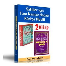 Şafiiler İçin Namaz Hocası ve Kürtçe Mevlit Seti - Enine Boyuna Eğitim