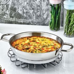 Safinox 16x3.5 cm - 0.7 Litre Paslanmaz Çelik İtalyan Omlet Sahan