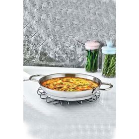 Safinox 22 cm İtalyan Tel Kulp Çelik Paslanmaz Omlet Sahan Tava