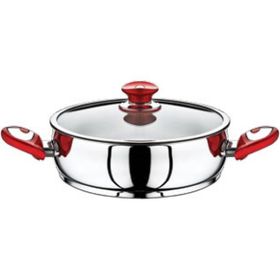 Safinox Bella 24 cm Kırmızı Basık Çelik Tencere