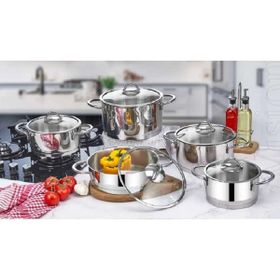 Safinox Vision 10 Parça Metal Kulplu Tencere Seti