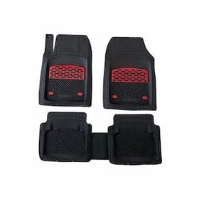 Safir Bmw 5 E60 Havuzlu Universal Krom Kırmızı Paspas