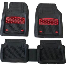 Safir Ford Focus 2 Uyumlu Universal Derin Havuzlu Krom Kırmızı Paspas