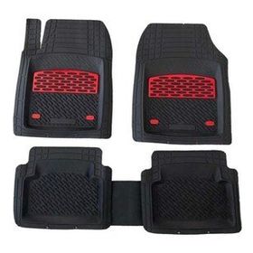 Safir Hyundai Getz Uyumlu Universal Derin Havuzlu Krom Kırmızı Paspas