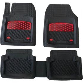 Safir Hyundai Getz Uyumlu Universal Derin Havuzlu Krom Kırmızı Paspas