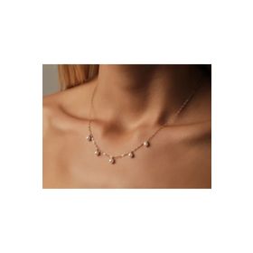 Safir Kuyumculuk DKL0091 Tasarım İnci Kadın Altın Kolye