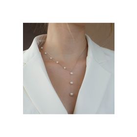 Safir Kuyumculuk KL09097 Spor İnci Kadın Altın Kolye