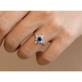 Safir Pırlanta Yüzük