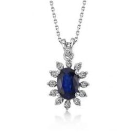 Safir PY03157 010 Karat Pırlanta Harf Kadın Altın Kolye