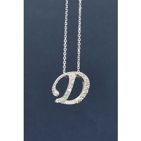Safir PY03157 010 Karat Pırlanta Harf Kadın Altın Kolye