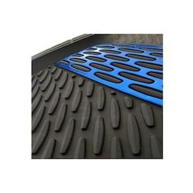Safir SAF000TE1751 Audi A4 Uyumlu Universal Derin Havuzlu Krom Mavi Oto Paspas