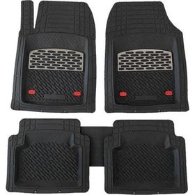 Safir SAF000TE74 Chevrolet Captiva Uyumlu Universal Derin Havuzlu Krom Karbon Oto Paspas
