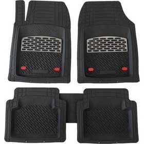 Safir SAF000TE74 Chevrolet Captiva Uyumlu Universal Derin Havuzlu Krom Karbon Oto Paspas
