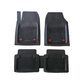 Safir Skoda Fabia için Universal Krom Siyah Havuzlu Paspas