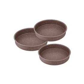 Saflon SF8500GR Granit 3'lü 28-32-36 cm Yuvarlak Fırın Tepsi