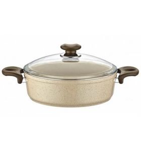 Safran Granit 28 cm Basık Tencere
