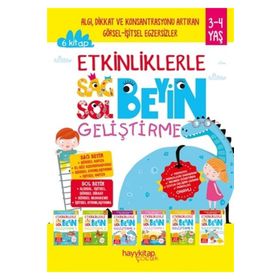 Sağ-Sol Beyin Geliştirme Etkinlikleri Seti-6 Kitap Takım-Kolektif