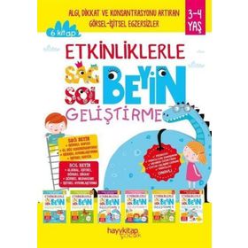 Sağ-Sol Beyin Geliştirme Etkinlikleri Seti-6 Kitap Takım-Kolektif
