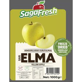 Sagafresh 1 kg Dondurularak Kurutulmuş Sarı Elma Dilimleri