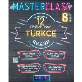 Sağlam Test Yayınları 8. Sınıf Türkçe Master Class 12 Deneme Sınavı