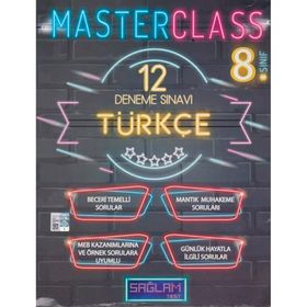 Sağlam Test Yayınları 8. Sınıf Türkçe Master Class 12 Deneme Sınavı
