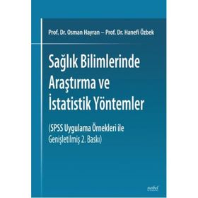 Sağlık Bilimlerinde Araştırma ve İstatistik Yöntemler - Osman Hayran , Hanefi Özbek