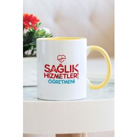 Sağlık Hizmetleri Öğretmeni Sarı Kupa Bardak