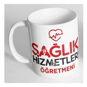 Sağlık Hizmetleri Öğretmeni Sarı Kupa Bardak