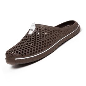 SAGUARO Clogs Kahverengi Renk Fileli Delikli Unisex Terlik