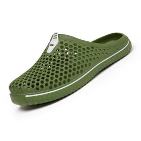 SAGUARO Clogs Yeşil Beyaz Renk Fileli Delikli Unisex Terlik