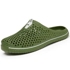 SAGUARO Clogs Yeşil Beyaz Renk Fileli Delikli Unisex Terlik