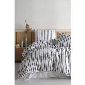 Şaheser Soft Tiss 200x220 cm Gri Çift Kişilik Nevresim Takımı