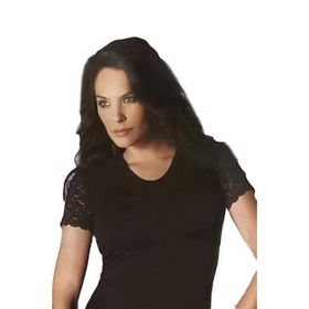 Şahinler B256 Lycra Yarım Kol Siyah Kadın Atlet