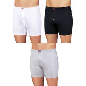 Şahinler E010 Gri 6 Adet Pamuklu Erkek Boxer